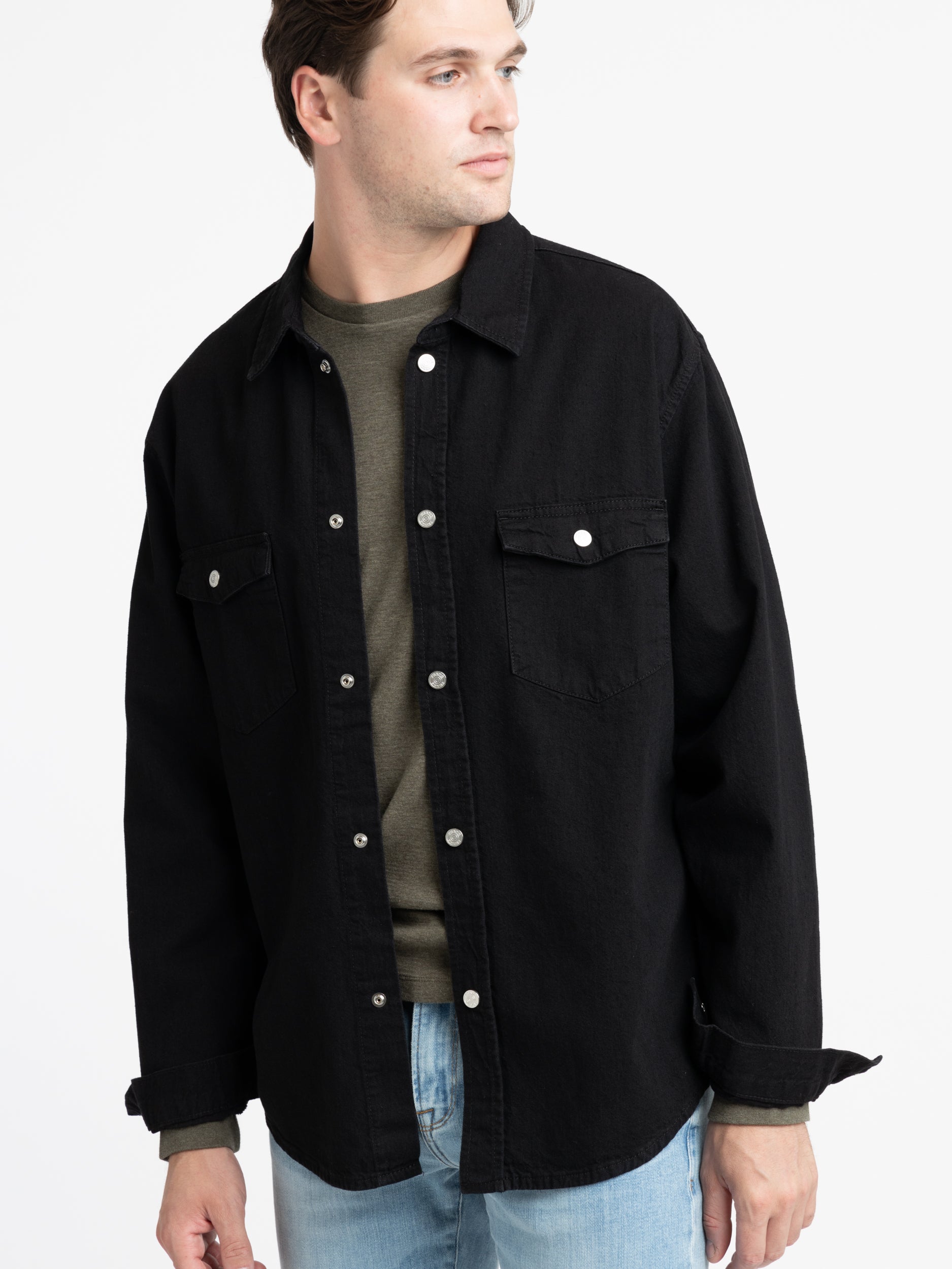 JCrew Lightweight Denim Zip Front Overshirt - Indigo - Mens XL | eBay